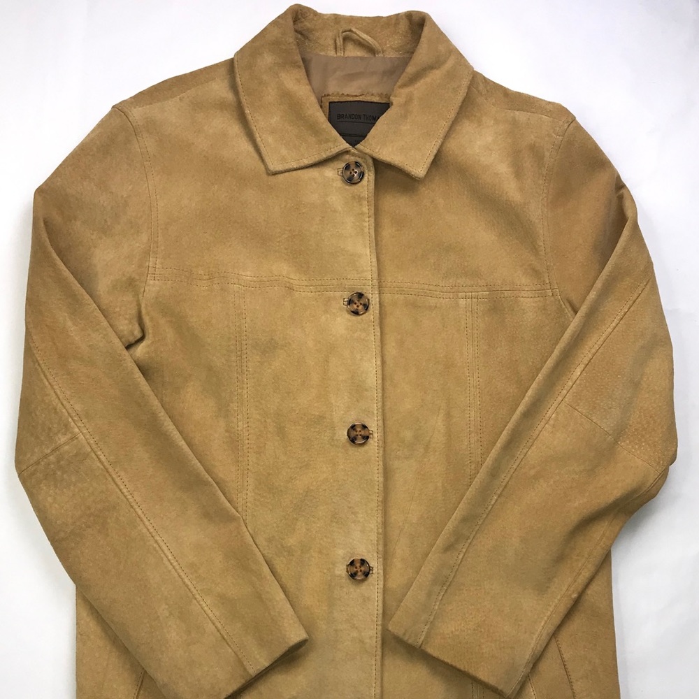 Brandon Thomas Men’s Brown Leather Jacket Medium